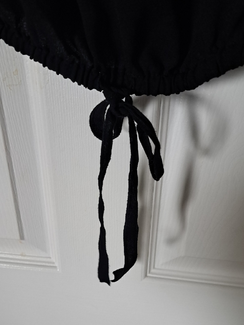 Wilfred Black Off-Shoulder Long Sleeve Blouse with Drawstring - Picture 5 of 5